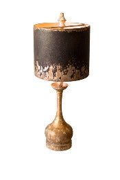 Black And Gold Wooden Table Lamp