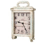 White Table Top Carriage Clock
