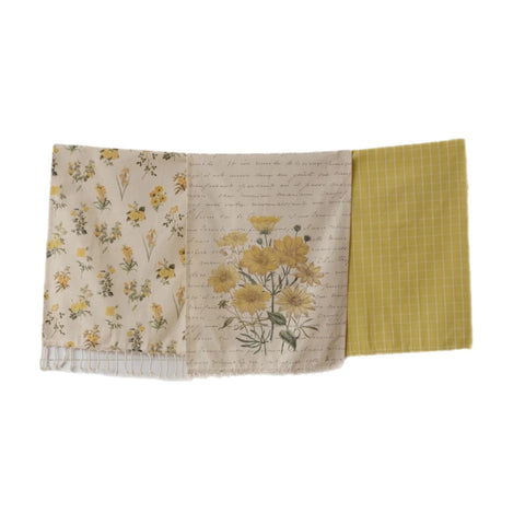 Assorted Yellow Flower Tea Towel, INDIVIDUALLY SOLD