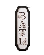 Black Bath Sign